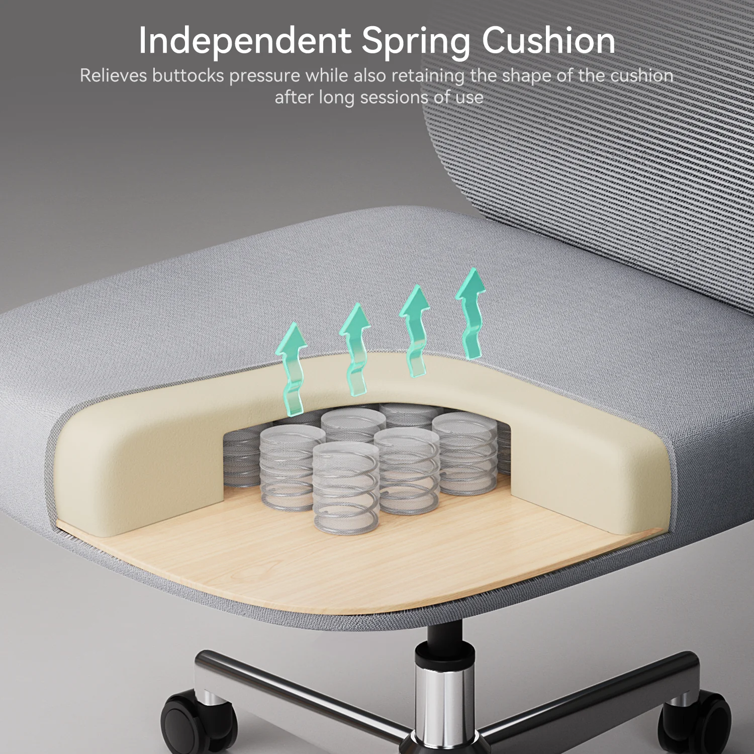 HBADA P5 Ergonomic Office Chair with Footrest