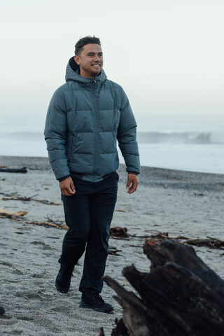 Macpac Men's Domain Hooded Down Bomber Jacket