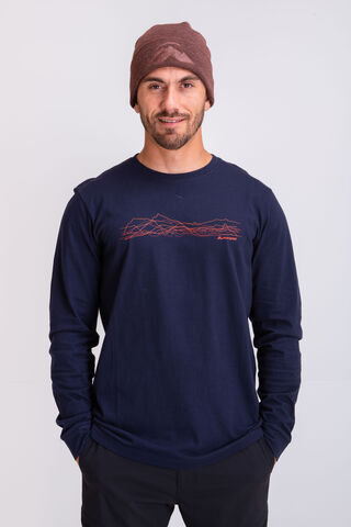 Macpac Men's Mountain Lines Long Sleeve T-Shirt