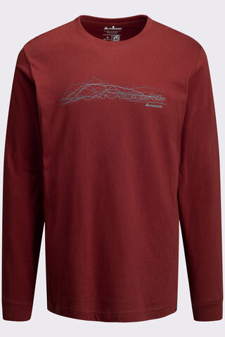 Macpac Men's Mountain Lines Long Sleeve T-Shirt
