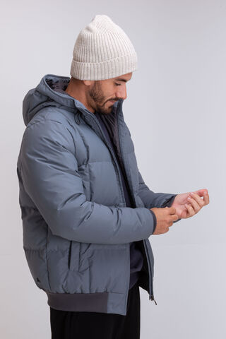 Macpac Men's Domain Hooded Down Bomber Jacket