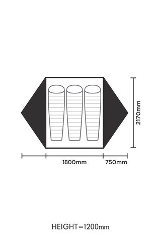 Macpac Polaris Three Person Camping Tent