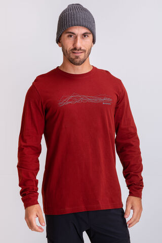 Macpac Men's Mountain Lines Long Sleeve T-Shirt