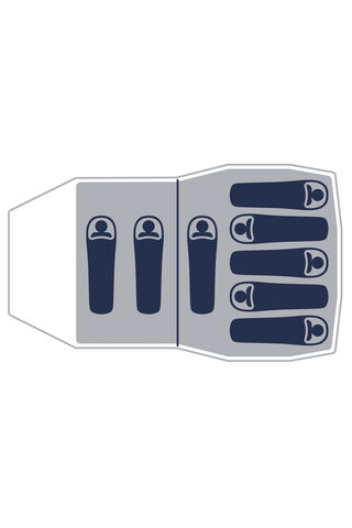 Macpac Solstice Eight Person Family Camping Tent