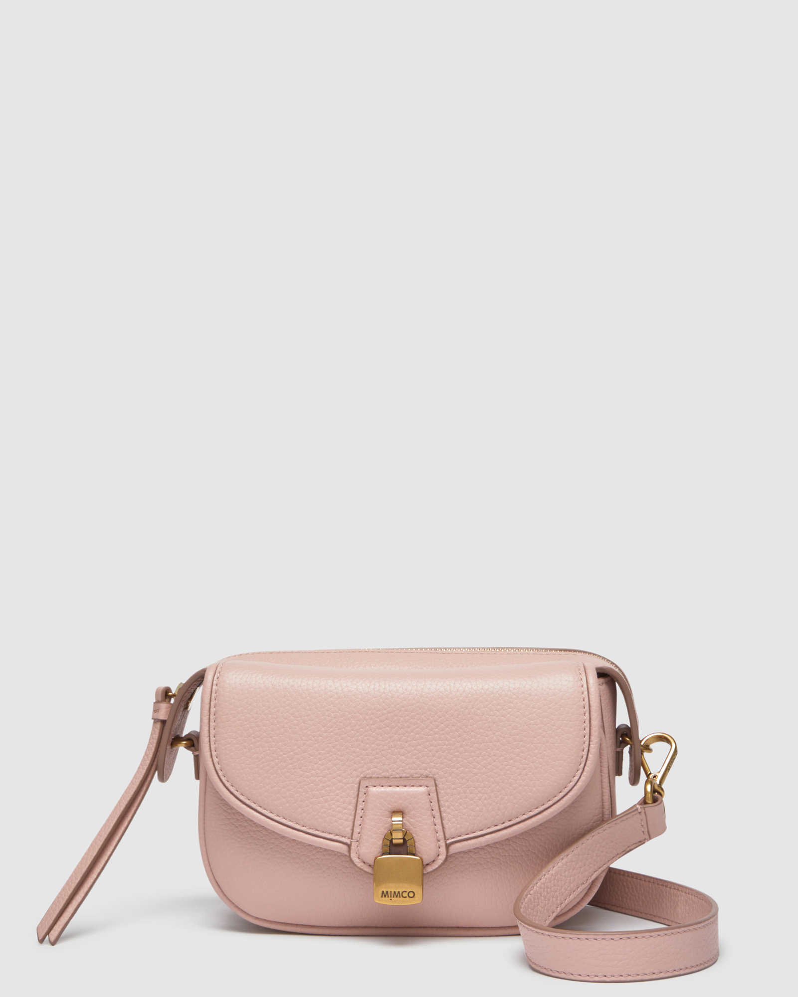 Mimco Lock-it Mini Saddle Cross Body Bag