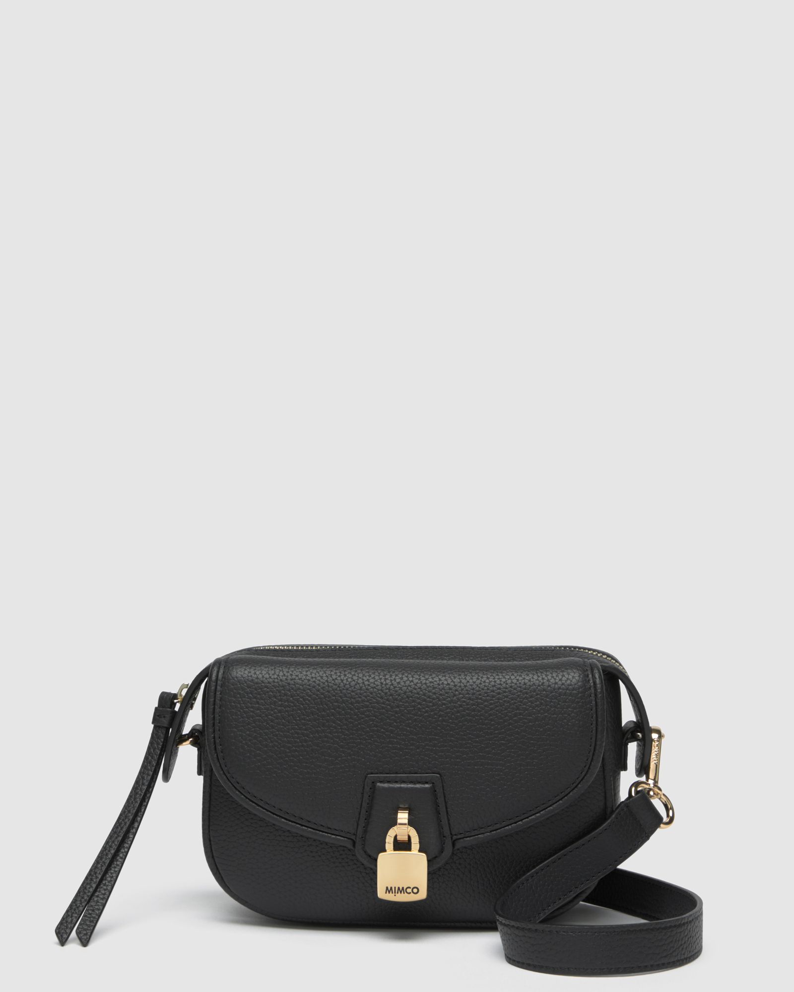 Mimco Lock-it Mini Saddle Cross Body Bag