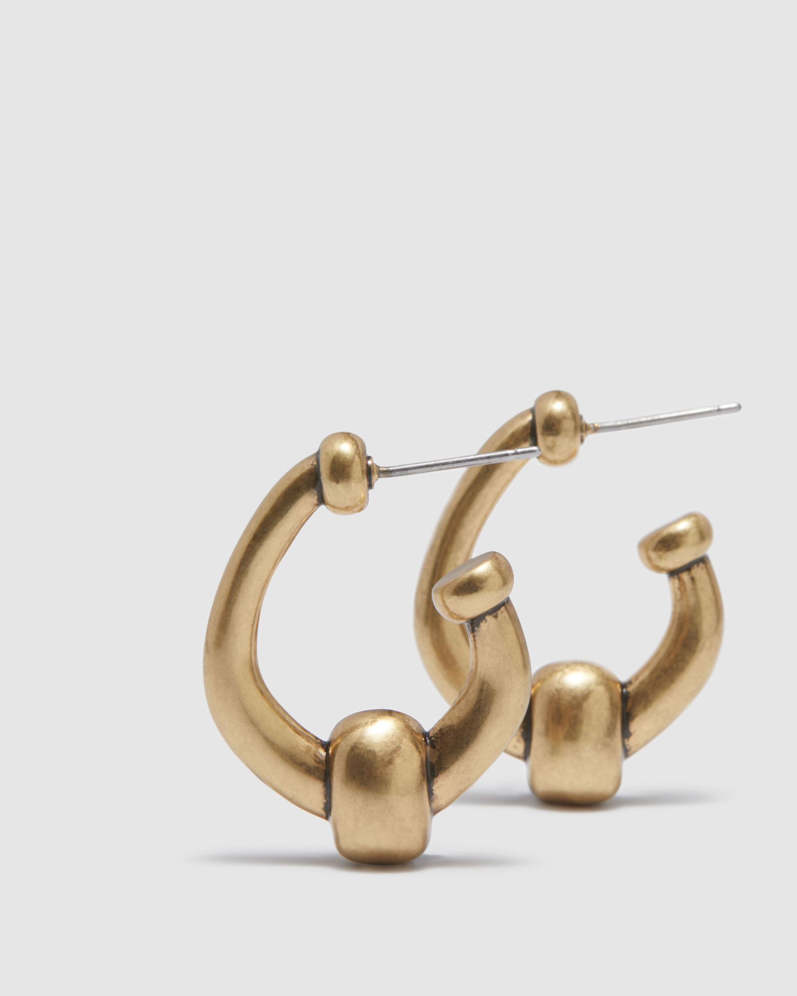 Mimco Envelop Metal Hoop EarRings