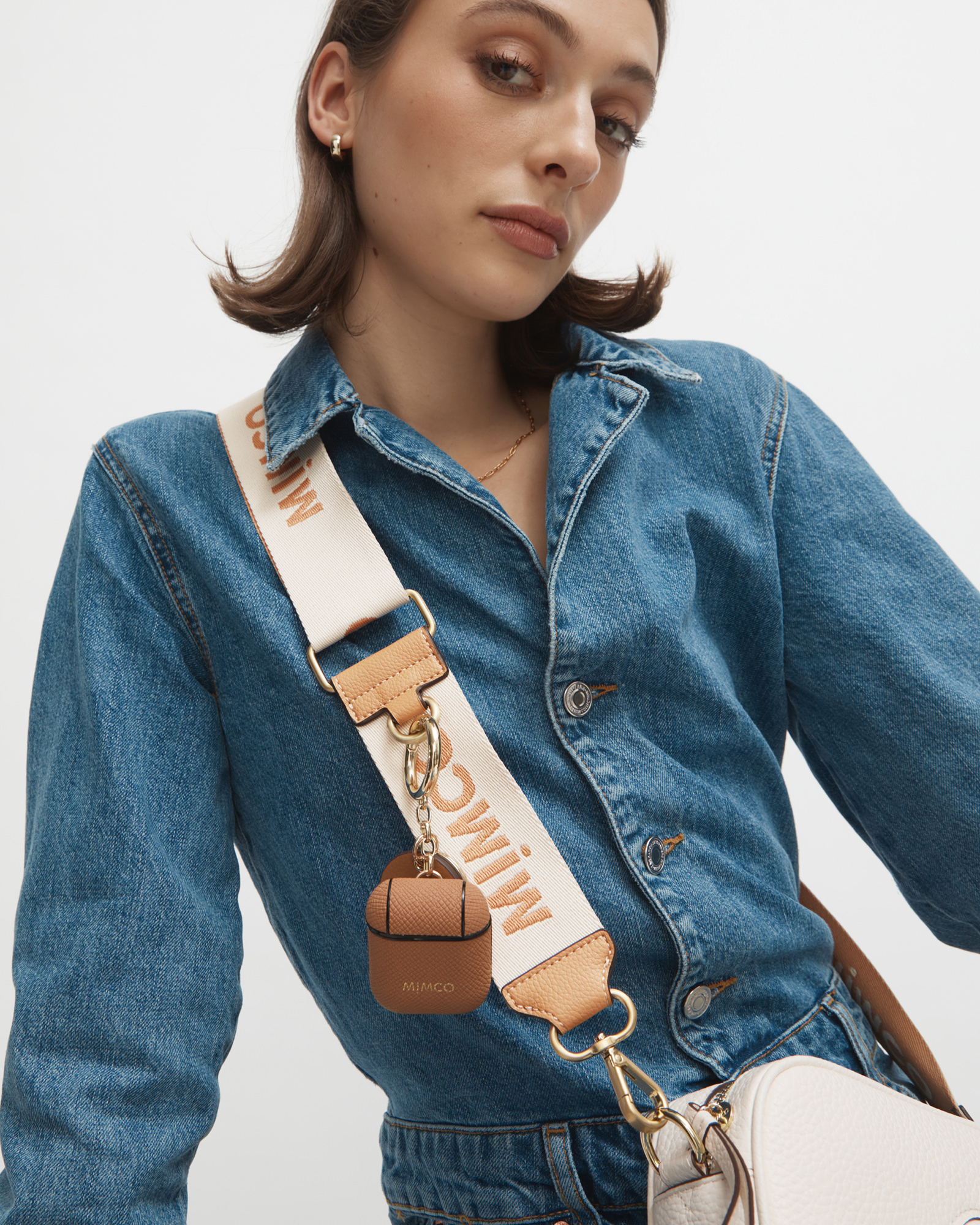 Mimco Mimpod Airpod KeyRing Case