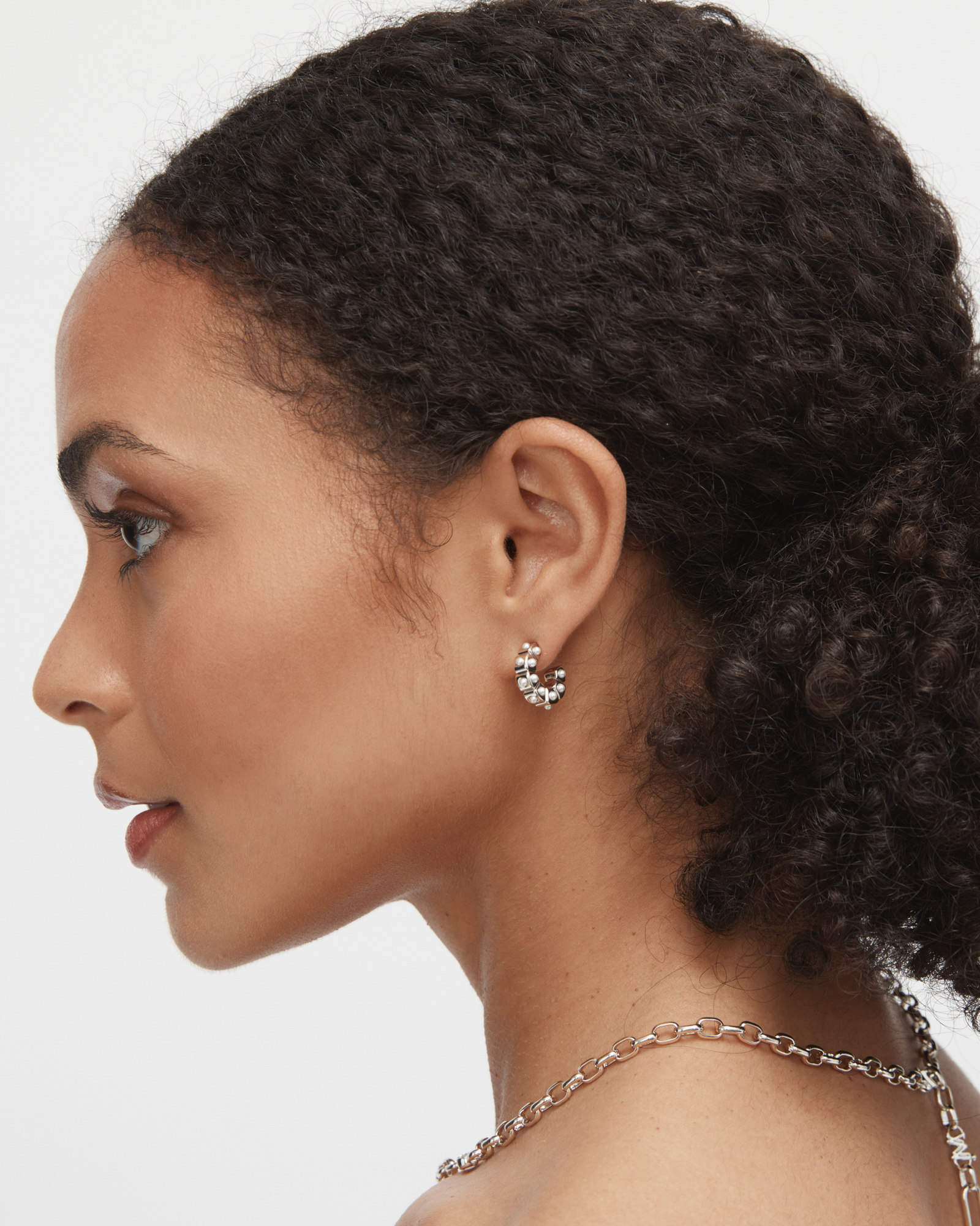 Mimco Splice Pearl Hoop EarRings