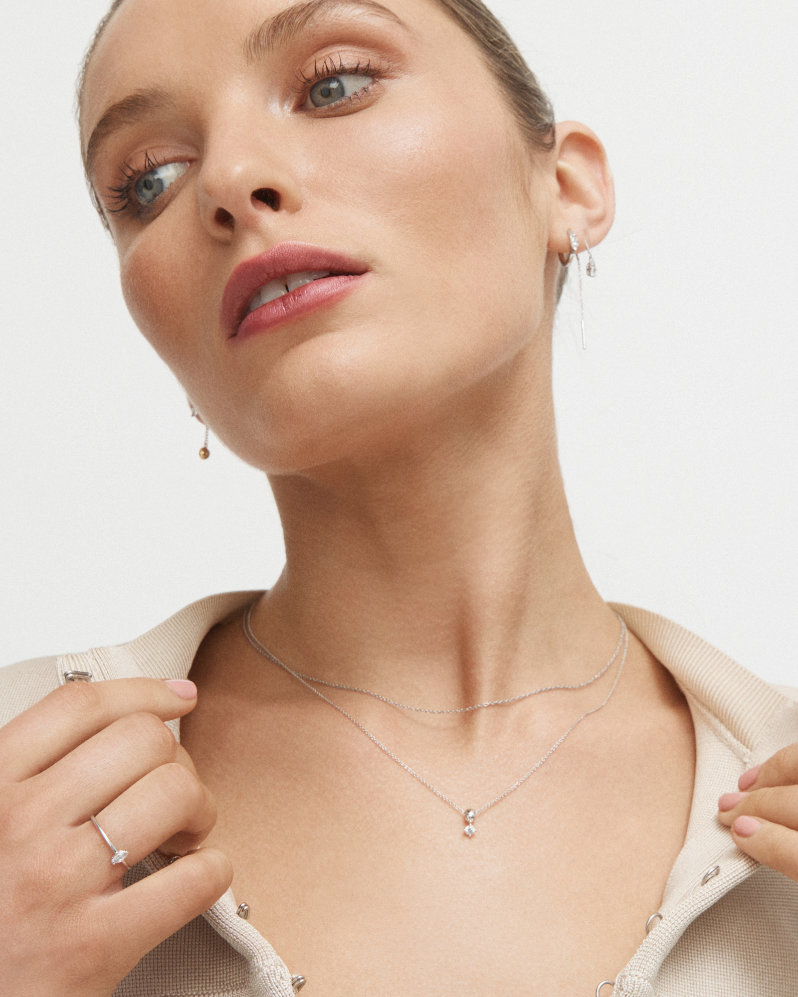 Mimco Shimmer Sterling Silver Necklace