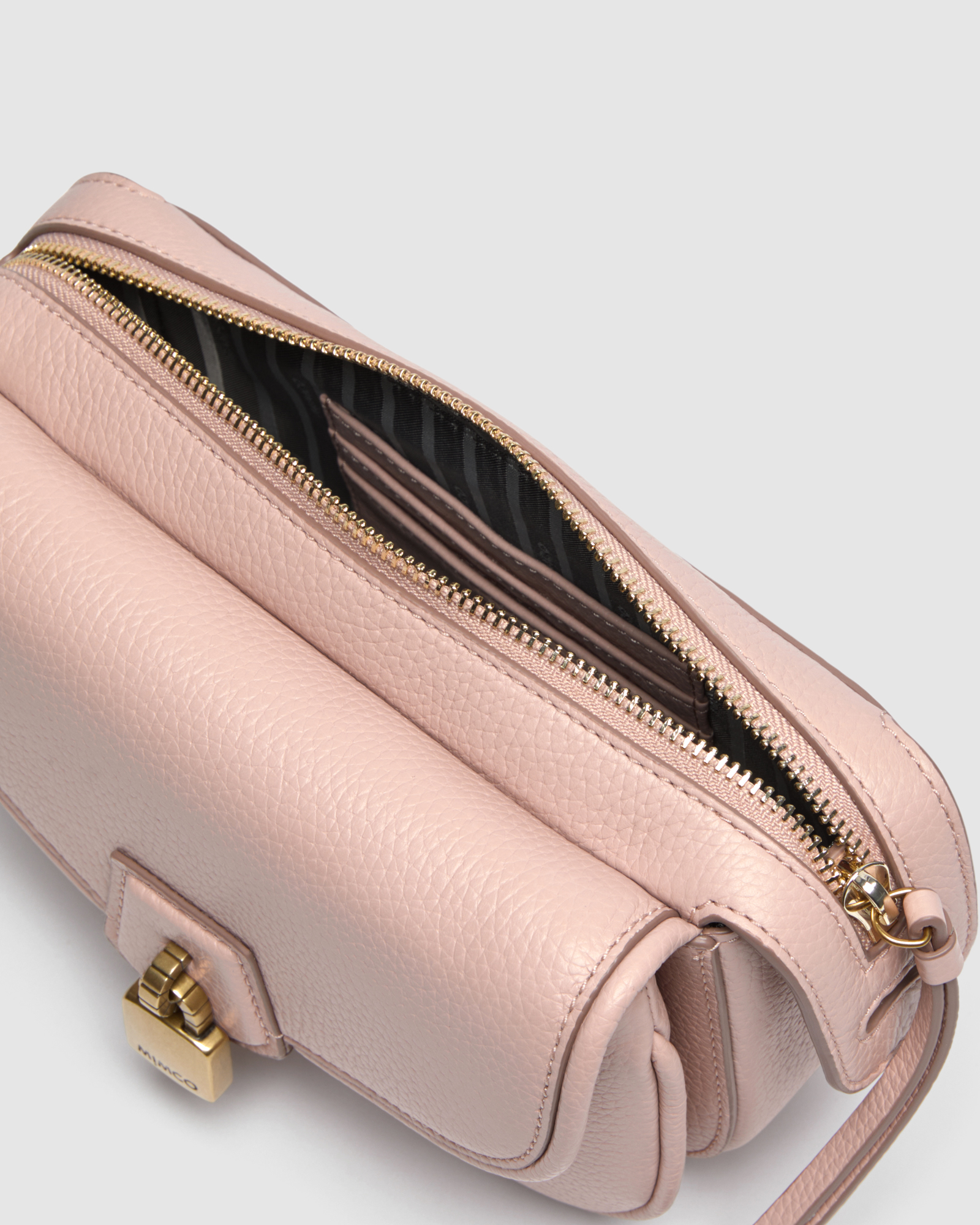 Mimco Lock-it Mini Saddle Cross Body Bag