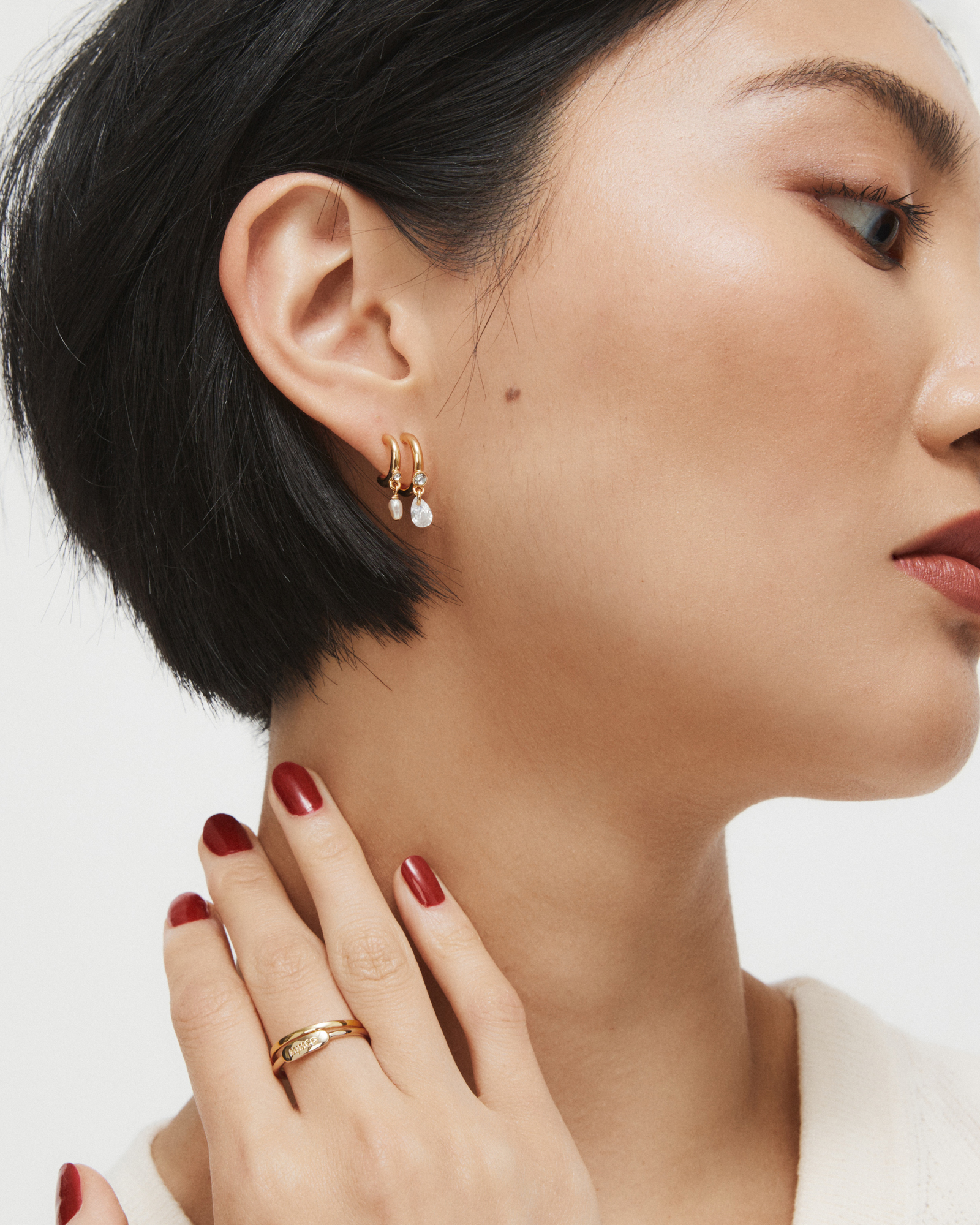 Mimco Emerge Double Hoop EarRings