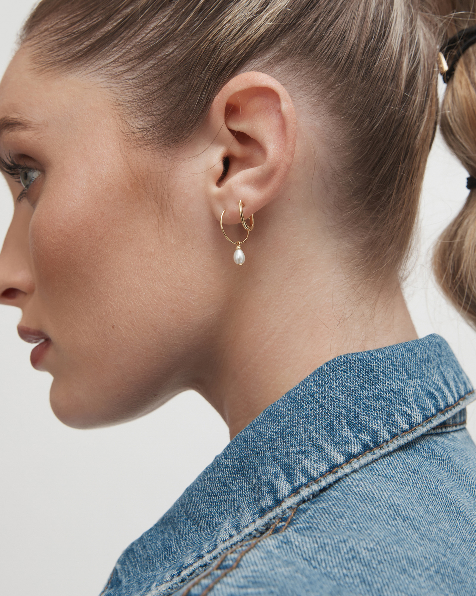 Mimco Era Sterling Silver Hoop EarRings