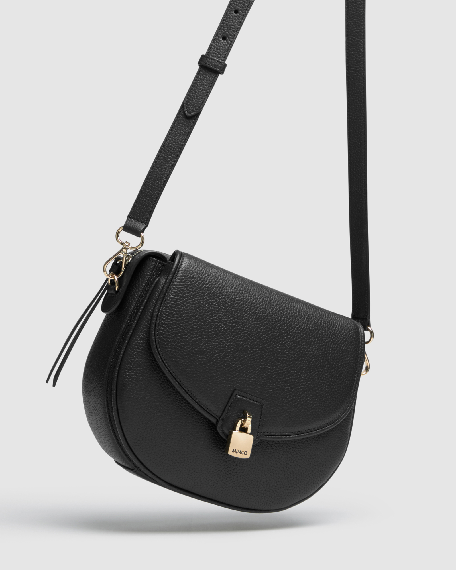 Mimco Lock-it Saddle Cross Body Bag