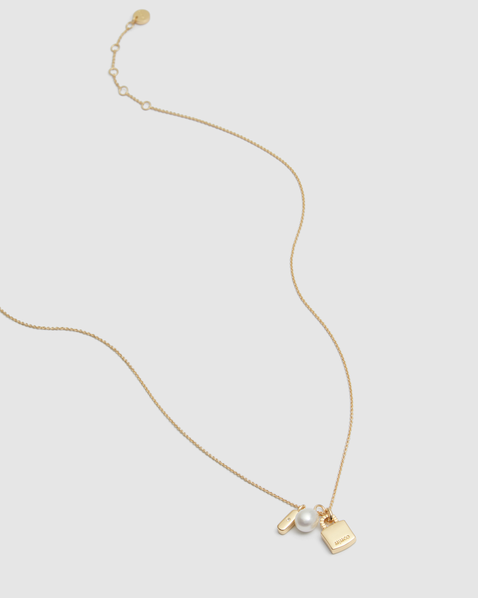 Mimco Lock-it Charm Necklace