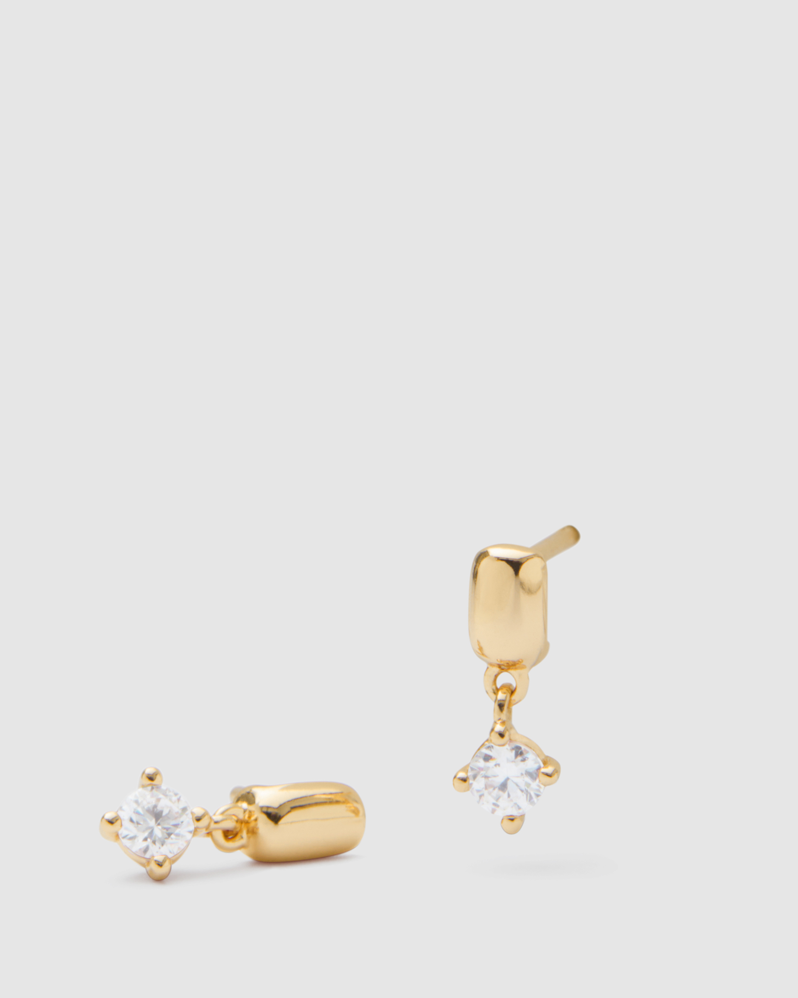 Mimco Shimmer Drop Sterling Silver Stud EarRings