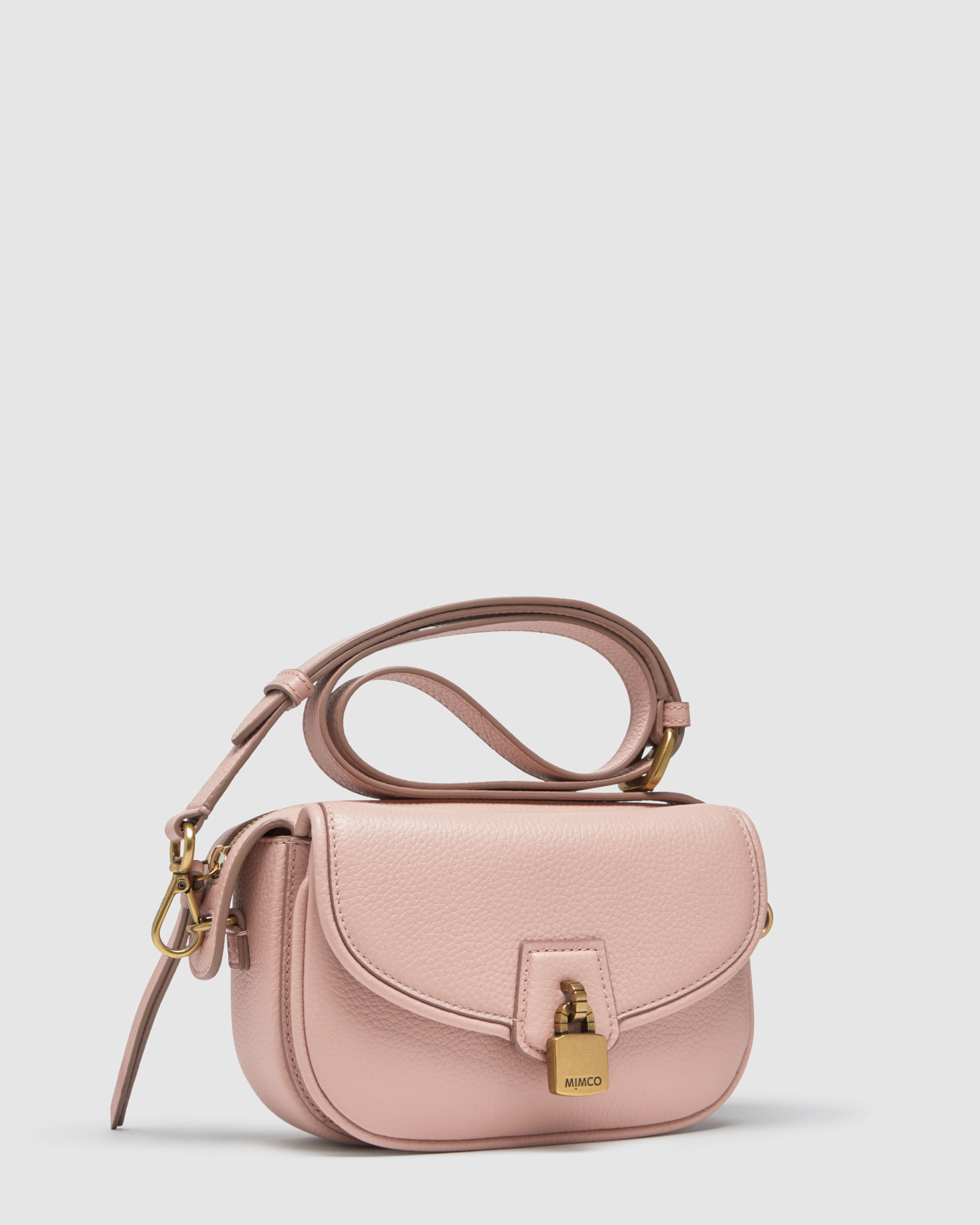 Mimco Lock-it Mini Saddle Cross Body Bag