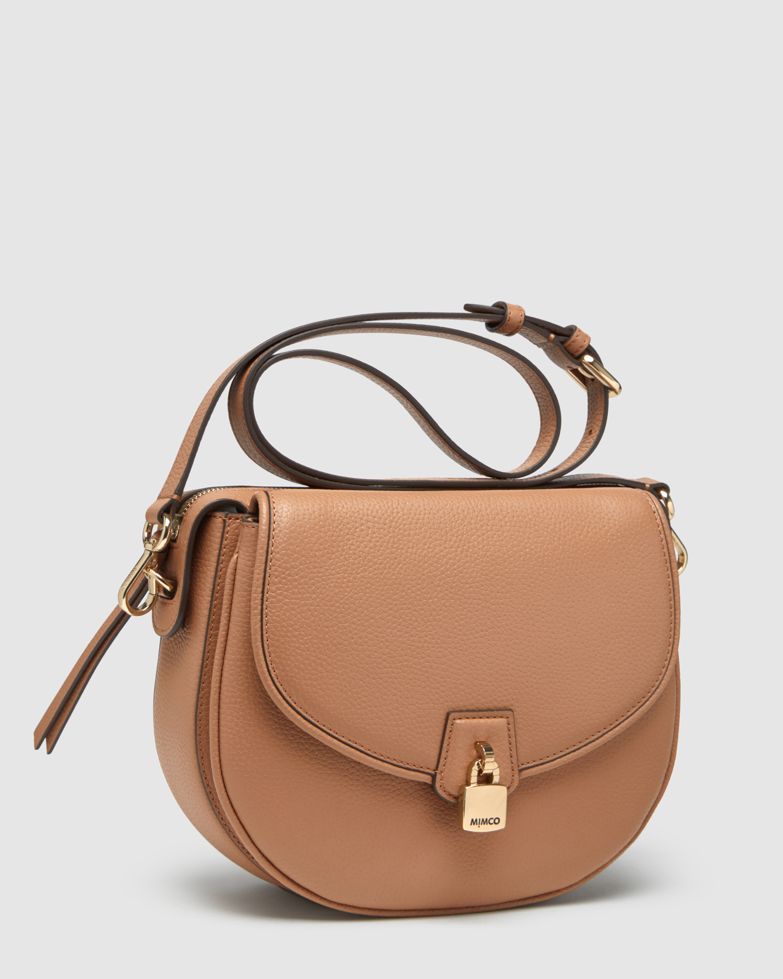 Mimco Lock-it Saddle Cross Body Bag