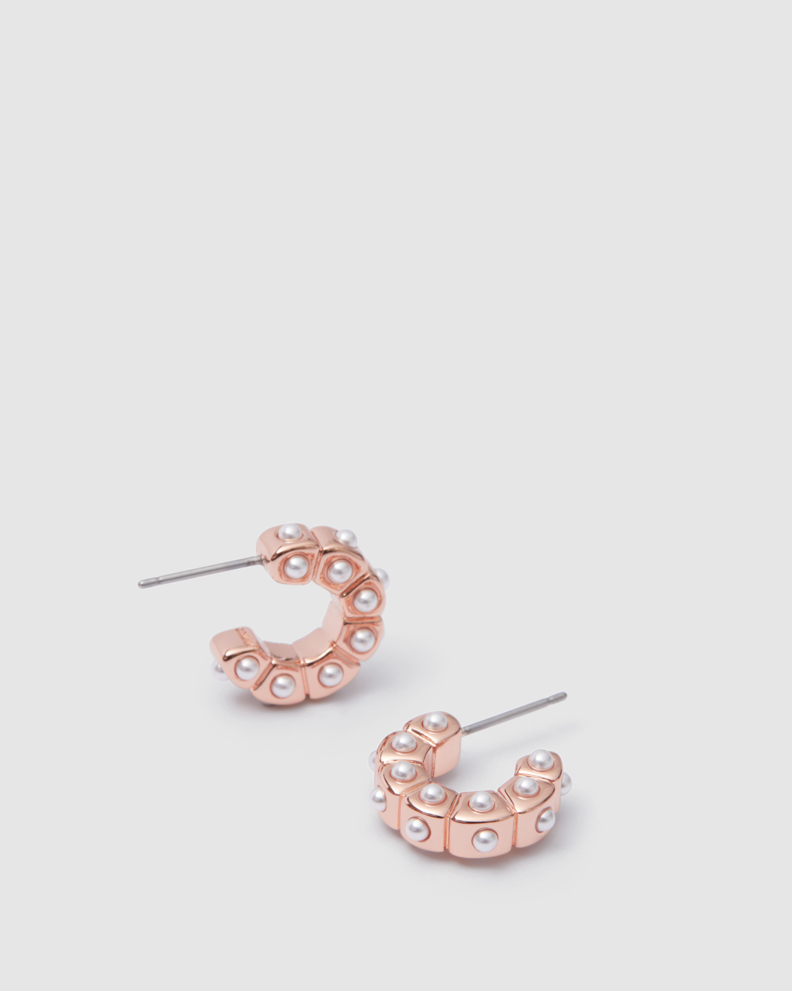 Mimco Splice Pearl Hoop EarRings