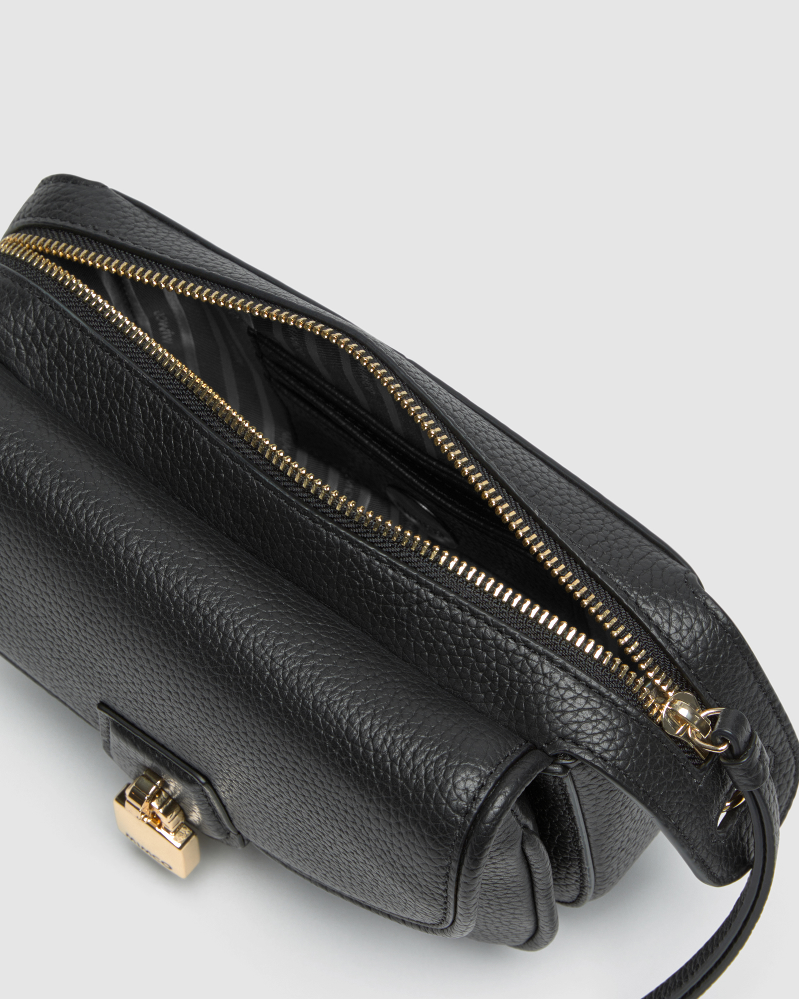 Mimco Lock-it Mini Saddle Cross Body Bag