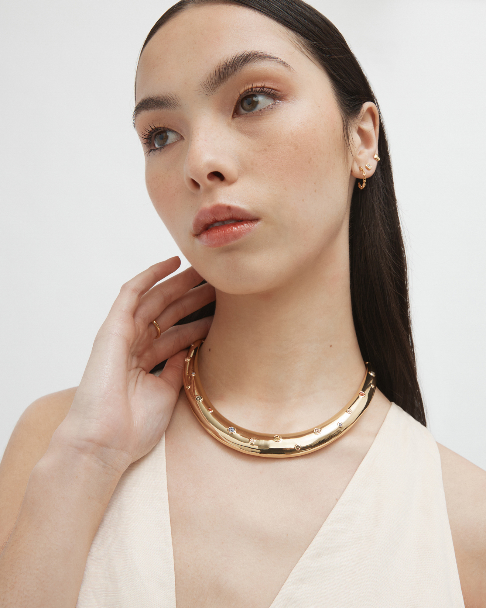 Mimco Earth Gazer Torque Necklace