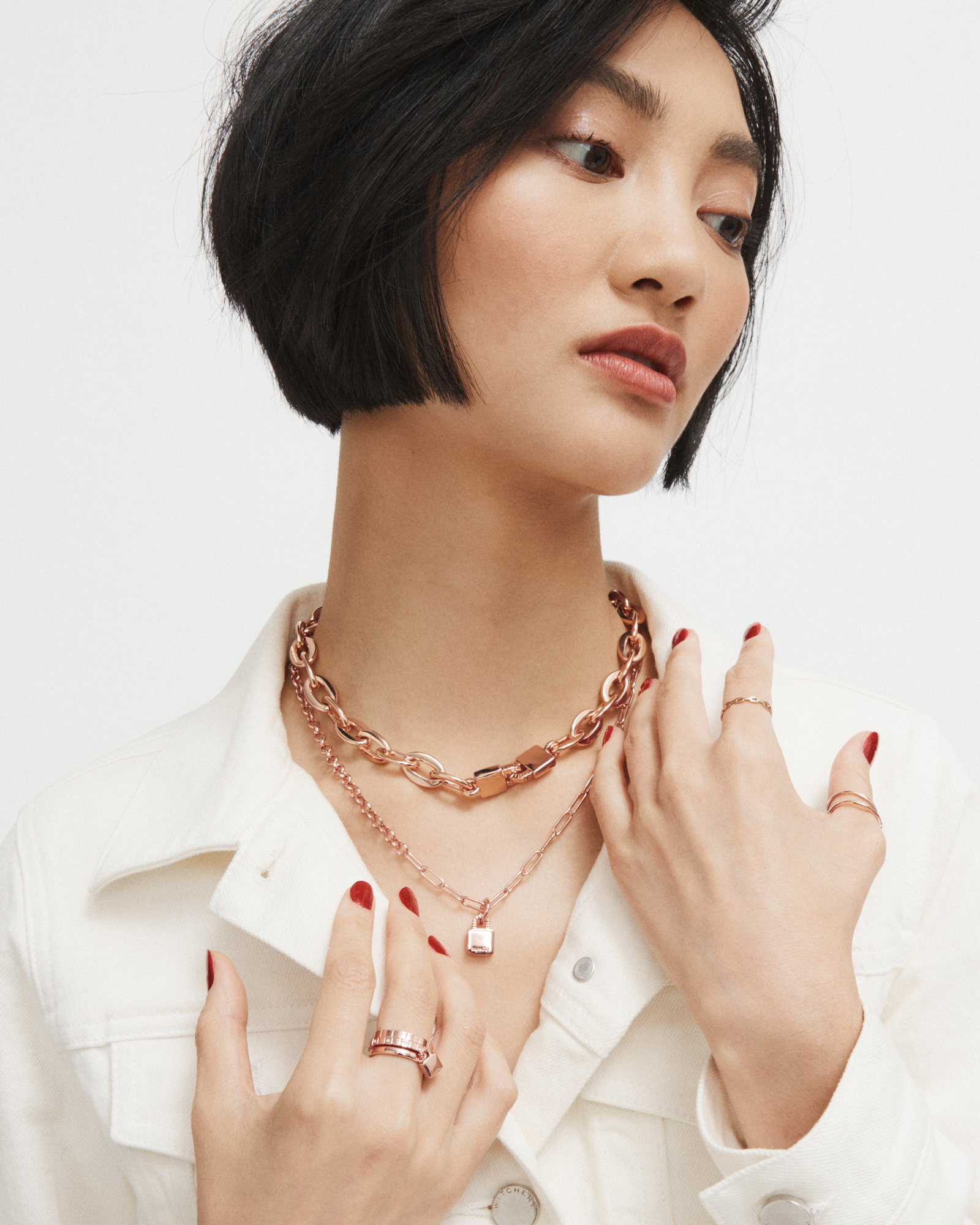 Mimco Lock-it Chain Necklace