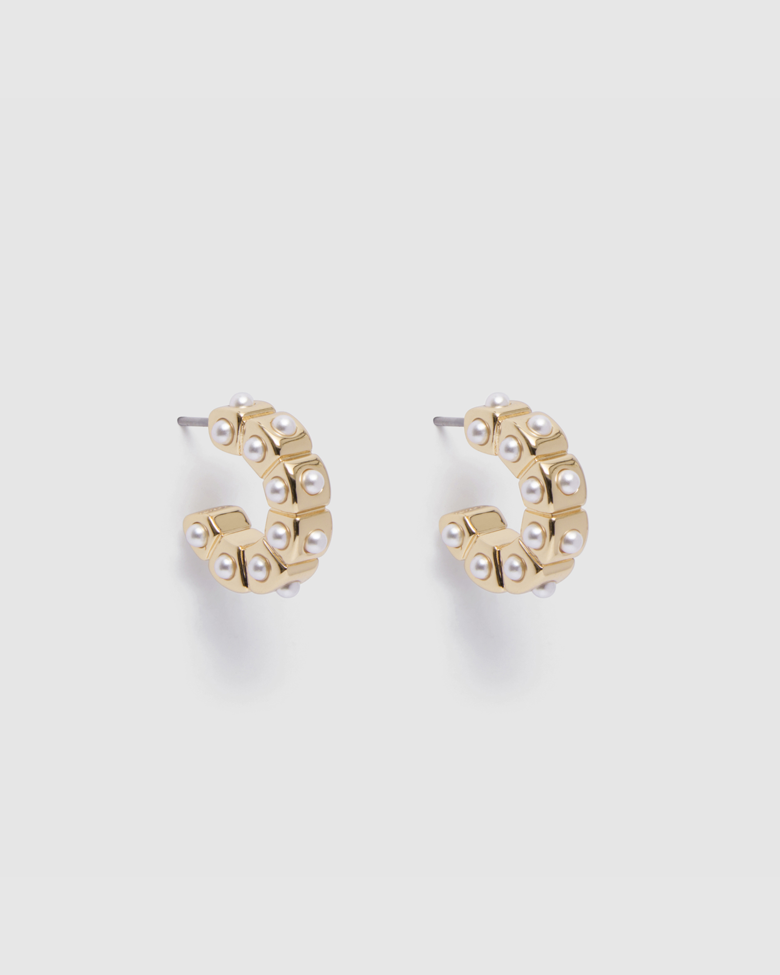 Mimco Splice Pearl Hoop EarRings