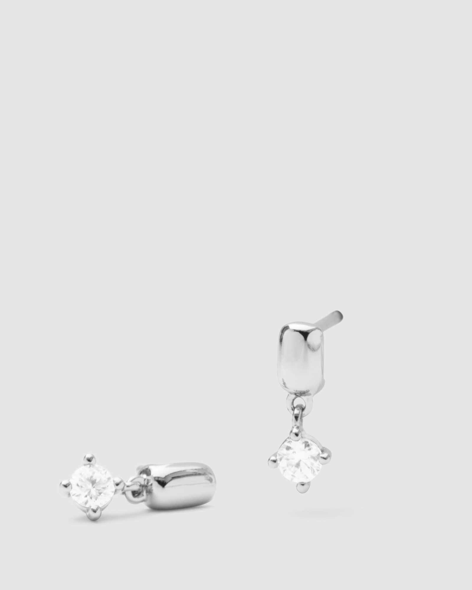 Mimco Shimmer Drop Sterling Silver Stud EarRings