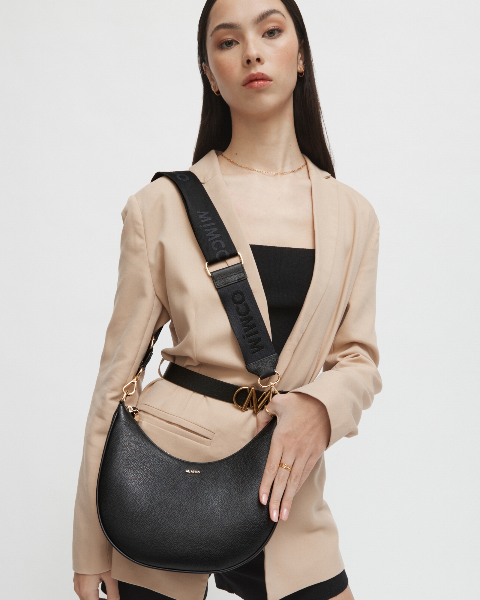 Mimco Classico Crescent Cross Body Bag