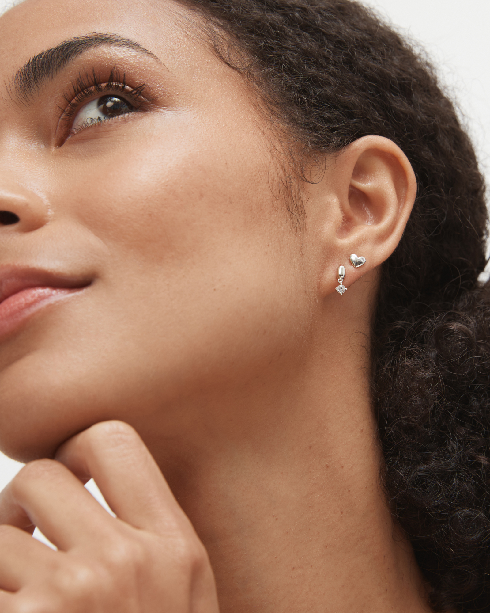 Mimco Shimmer Drop Sterling Silver Stud EarRings