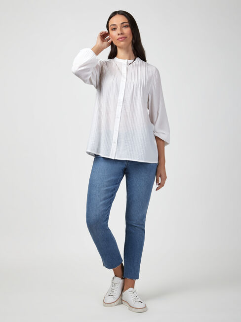 Jasmine Pintuck Front Top