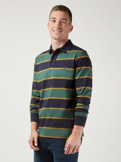 LS Percy Stripe Rugby Polo