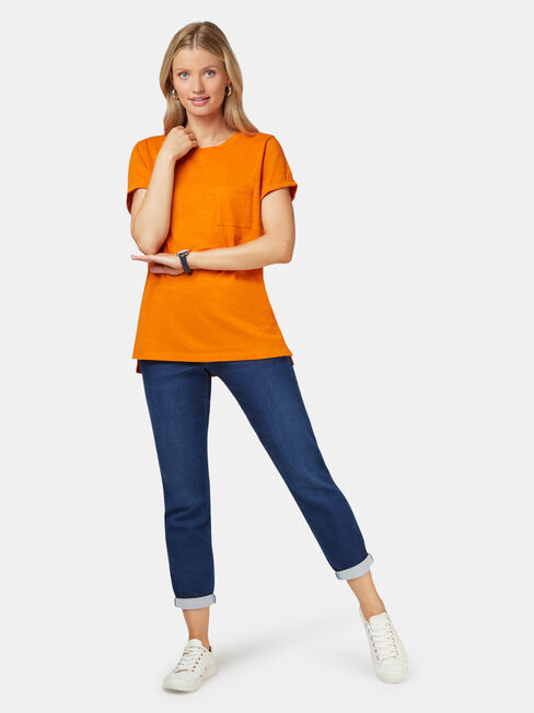 Relaxed Pocket Slub Tee