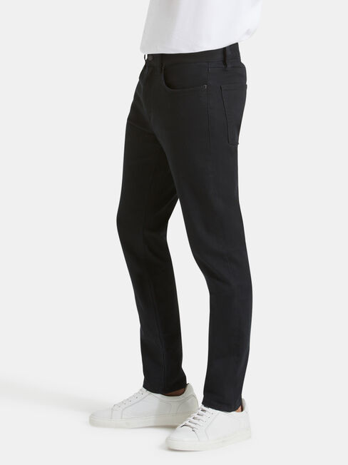 Slim Tapered Jeans Black Rinse
