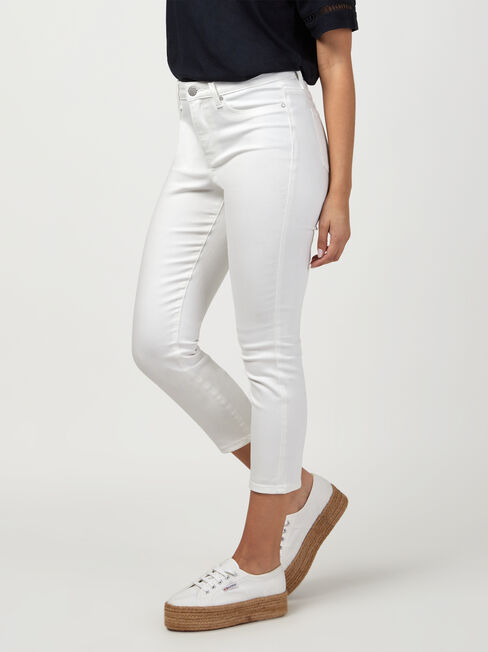 Kara Mid Waist Skinny Capri