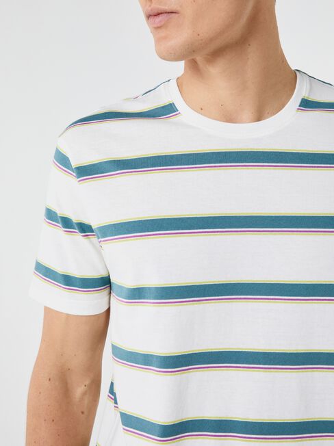 SS Jeremy Stripe Crew Tee