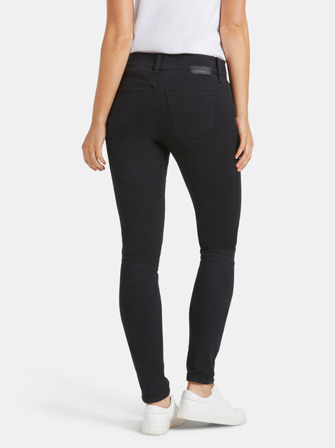 Hip Hugger Skinny Jeans Black Night
