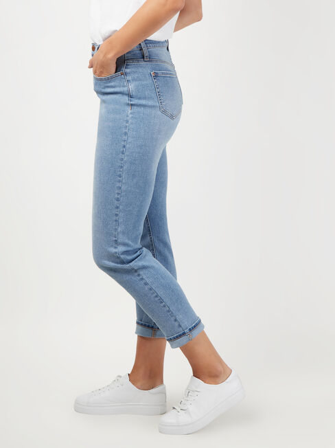 Brooke High Waisted tapered Crop Jeans