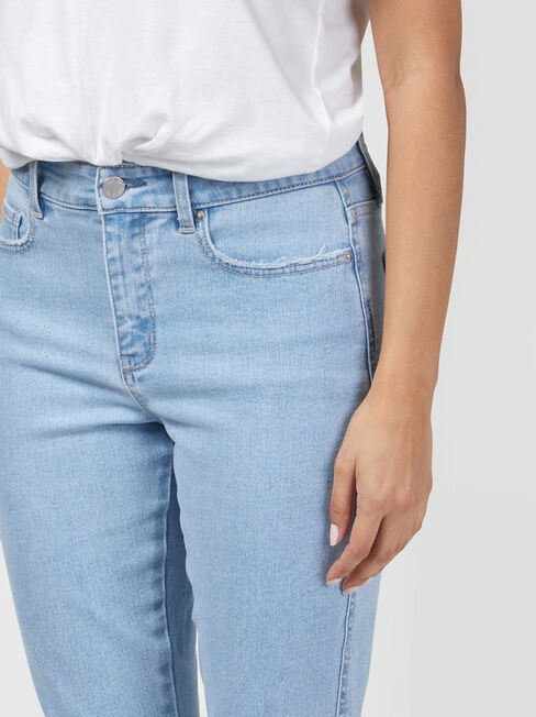 Izzy Mid Waisted Slim Crop Jeans