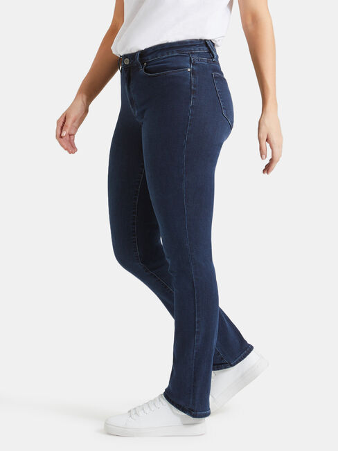 Curve Embracer Slim Straight Jeans Deep Sea Blue