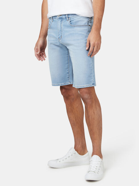 Connor Knit Denim Short Summer Blue