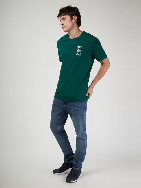 SS Derek Print Crew Tee