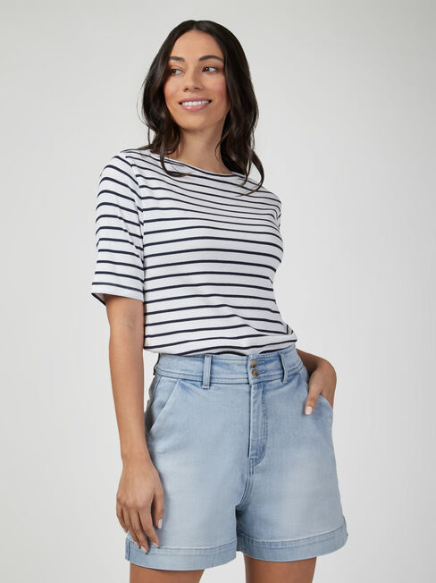 Georgia Tummy Trimmer Denim Short