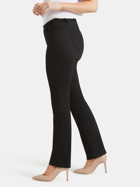 Curve Embracer Slim Straight Jeans Absolute Black