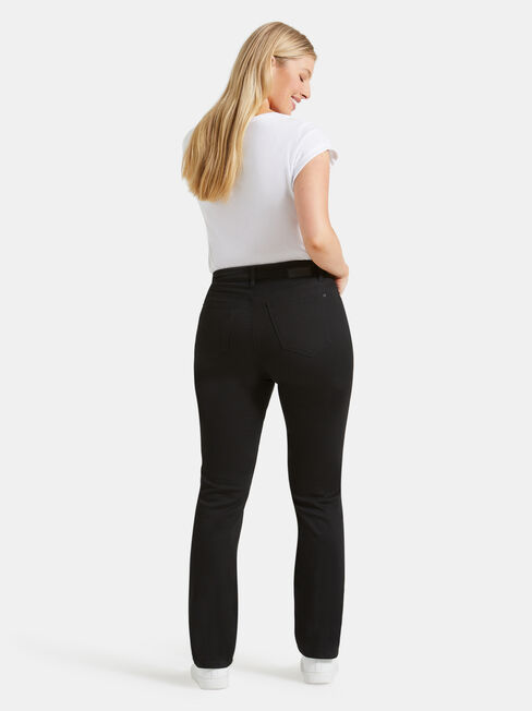 Curve Embracer Slim Straight Jeans Absolute Black