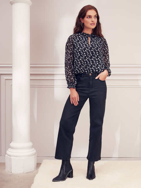 Kelly Wide Leg Crop Jeans