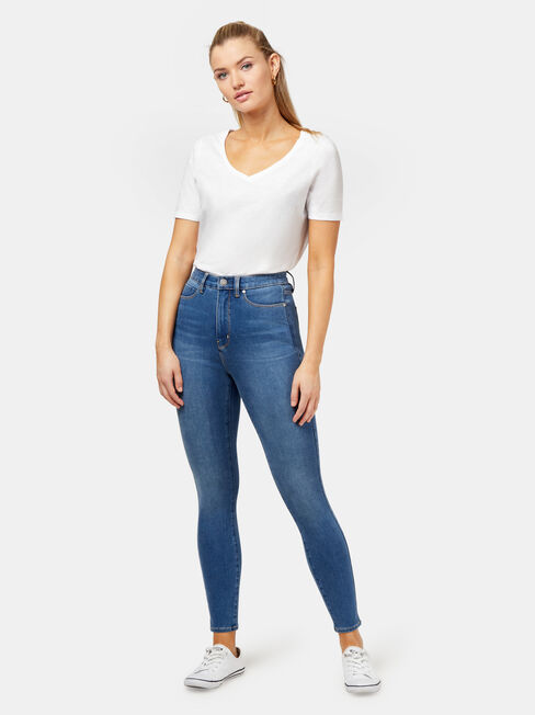 Freeform 360 Contour High Waisted Skinny 7/8 Jeans True Blue