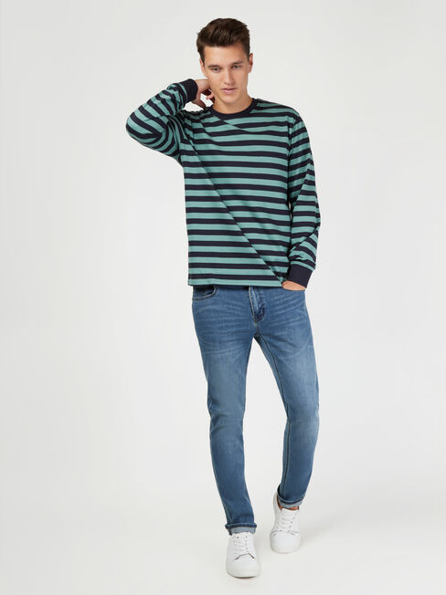 LS Wilton Stripe Crew Tee