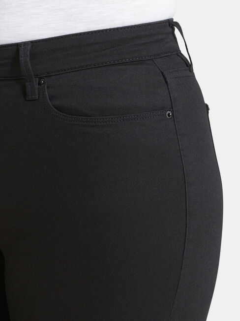 Curve Embracer Slim Straight Jeans Absolute Black