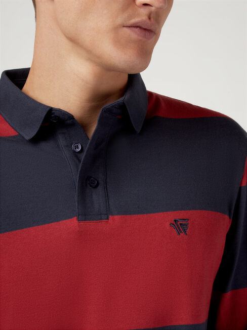 LS Granger Stripe Rugby Polo